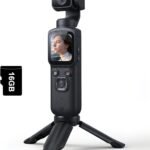4K Vlogging Camera, Pocket Digital Camera, 330° Rotating Lens