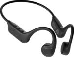 Bone Conduction Headphones Upgrade Bluetooth 6.0 Open Ear Earbuds with Mic, Balanced Audio, Reduced Sound Leakage, IP54 Waterproof Secure Fit, Wireless Sports Headphones for Running, Workout & Cycling