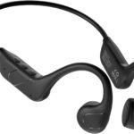 Bone Conduction Headphones Upgrade Bluetooth 6.0 Open Ear Earbuds with Mic, Balanced Audio, Reduced Sound Leakage, IP54 Waterproof Secure Fit, Wireless Sports Headphones for Running, Workout & Cycling