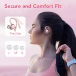 Bluetooth Headphones Wireless Earbuds 72hrs Playtime Wireless Charging Case Digital Display, Ear Buds with Earhook, Deep Bass 2.0, IPX7 Waterproof Over-Ear Earbuds for Android iOS Workout - Image 3
