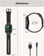 Tensky Smart Watch for Men/Women Android/iPhone/Samsung, Alexa Built-in, 1.8" Touch Screen Fitness Tracker with Answer/Make Calls, 3ATM Waterproof Heart Rate/Sleep/SpO2 Monitor, 120+ Sport Modes - Image 7