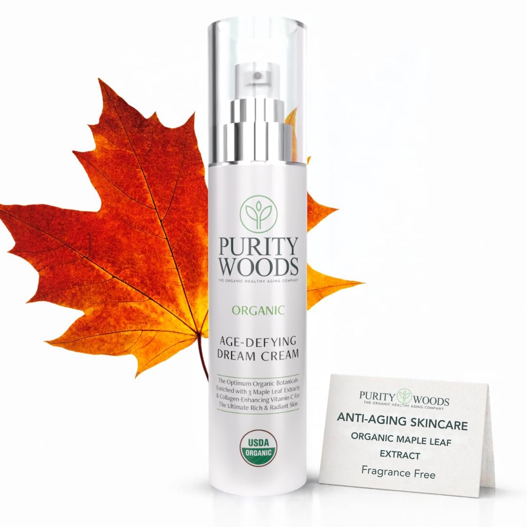 61QXR39gHSL._SL1080_.jpg Purity Woods Anti Aging Face Cream, Age Defying Dream Cream, Anti Wrinkle - Image 1