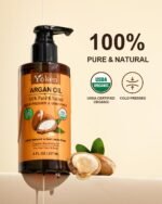 Yoken USDA Argan Oil 8oz, Cold Pressed Unrefined Moroccan Oil for Hair - Image 2