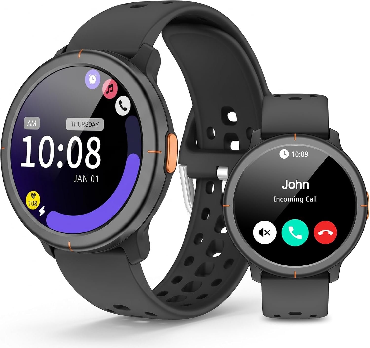 61UAJBsexQL._AC_SL1500_.jpg Smart Watch for Men Women, Bluetooth Calls, Activity Tracker, Android iOS - Image 1