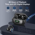 Open Ear Headphones Bluetooth 5.3 Wireless Bone Conduction Clip On Earbuds - Image 2