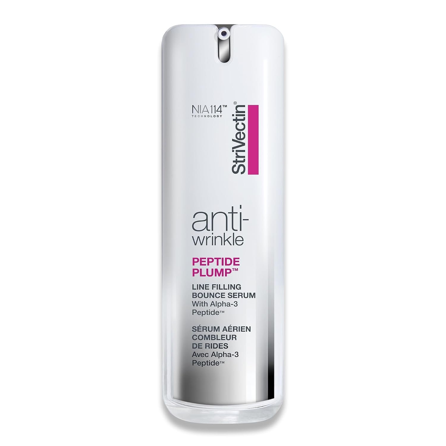 61VxiuWmK7L._SL1500_.jpg StriVectin Anti-Wrinkle Peptide Plump Line Filling Bounce Face Serum with Ceramides & Peptides for Firm Skin and Less Wrinkles & Fine Lines - Image 1