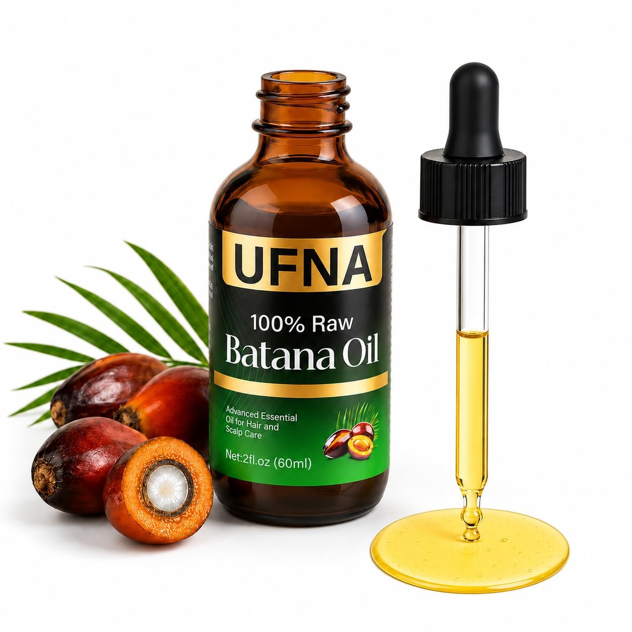 61XlWRbtOaL._SL1254_.jpg Batana Oil Hair Growth Serum -Traditional Honduran Formula for Thinner Hair, Thicker & Fuller Looking – Intensive Scalp & Root Nourishment – Non-Greasy-Enhances Thickness for Men & Women-60ml - Image 1