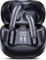 Wireless Earbuds, Bluetooth Headphones Noise Canceling, 6 Mics ENC Ear Buds