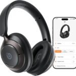 Boean Active Noise Cancelling Headphones, Bluetooth 6.0 Wireless Over Ear Headphones with 360° Spatial Audio, 120H Playtime & 5 ENC Mics, Soft Memory Foam, Transparency Mode for Office Travel