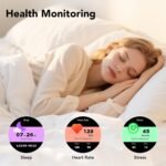 Smart Watches for Women, 1.27" AMOLED Health Fitness Tracker with Bluetooth Calling (Answer/Make Calls), 120+ Sports Modes, Timer, IP68 Waterproof Watch for Android/iPhone - Image 4
