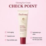I’m From Ginseng Eye&Neck Cream, Korean Red Ginseng Eye Cream for Nourishment, Deep Moisture Care 1.01 fl oz - Image 3
