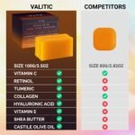 VALITIC Kojic Acid Dark Spot Remover Soap Bars, Turmeric Bar Soaps 2 Pack - Image 4