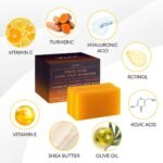 VALITIC Kojic Acid Dark Spot Remover Soap Bars, Turmeric Bar Soaps 2 Pack - Image 6