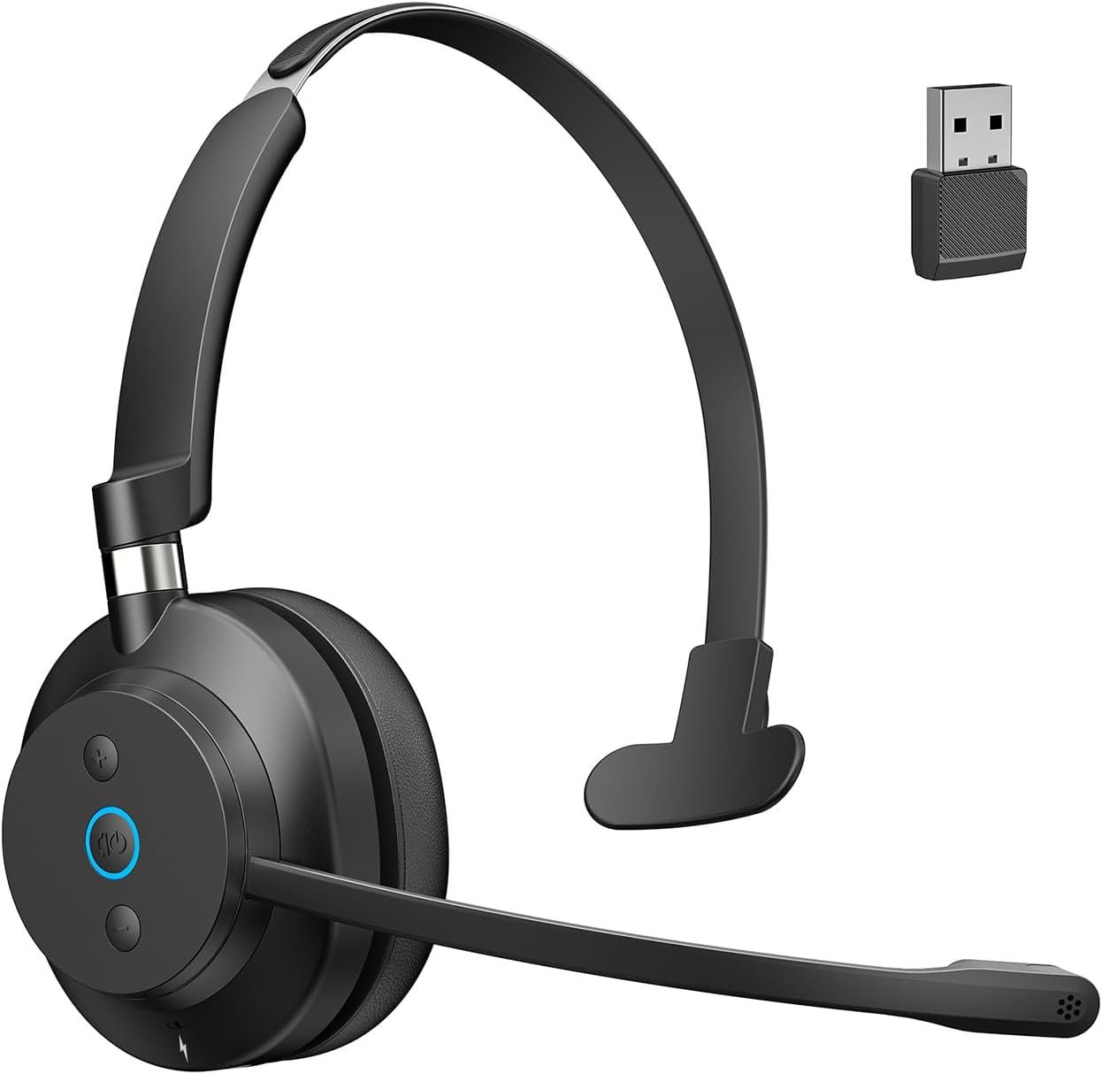 61nHinl-krL._AC_SL1500_.jpg awatrue Wireless Headset with Microphone for Work, AI ENC Noise Cancelling - Image 1
