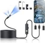 Endoscope Camera with Light,1920P HD Borescope Tools(16.4ft Dual-Lens)