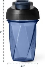 YETI Yonder Helimix Vortex Blender Shaker Bottle Holds up to 20oz | No Blending Ball or Whisk | USA Made | Portable Pre Workout Whey Protein Drink Shaker Cup | Dishwasher Safe, Navy - Image 5
