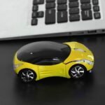 ASHATA 2.4G Wireless Mouse Car Mouse with USB Receiver, Cute 1600DPI Optical Computer for PC Laptop Tablet, Compatible with Wins /7/ME/2000 & for OS - Yellow - Image 6