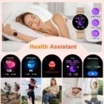 Jugeman Smart Watches for Women, Womens Watch for Daily Wear with Step Heart Rate Sleep Tracking, IP68 Waterproof Lightweight Wrist Smartwatch for Work Travel Fitness, Gifts for Women (Rose Gold) - Image 5