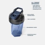 YETI Yonder Helimix Vortex Blender Shaker Bottle Holds up to 20oz | No Blending Ball or Whisk | USA Made | Portable Pre Workout Whey Protein Drink Shaker Cup | Dishwasher Safe, Navy - Image 3