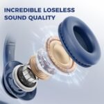 Uliptz Bluetooth Headphones Over Ear, Wireless HiFi Stereo Foldable Headset - Image 2