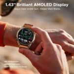 Anywise W1 Pro Mens Smart Watch, 5ATM Dual-Band GPS Offline Maps - Image 4