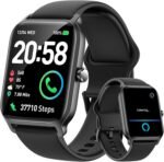 Fitpolo Smart Watches for Men Android & iPhone, Alexa Built-in [1.8" HD Screen] IP68 Waterproof Fitness Watch with Bluetooth Call (Answer/Make), Heart Rate/Sleep/SpO2 Monitor, 105+ Sports Tracker