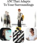 Nothing Ear (a) Wireless Earbuds, 45dB Hybrid Noise Cancelling Earbuds, Hi-Res Audio, Advanced Equaliser, Dual Connect, 6 Mics, 42.5H Playtime Ear Buds Wireless Bluetooth, Yellow - Image 4