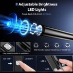 BAZO Endoscope Camera with Light –1920P HD Borescope with 8 Adjustable LEDs - Image 4