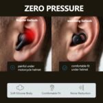 Bluetooth Motorcycle Earbuds Comfortable Headsets for Riding Under Helmet - Image 2