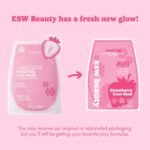 ESW Beauty Strawberry Coco Rosé Soothing Face Mask, Korean Skin Care 1 Pack - Image 2