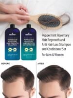 First Botany, Peppermint Rosemary Hair Regrowth and Anti Hair Loss Shampoo and Conditioner Set - Daily Hydrating, Detoxifying, Volumizing Shampoo and Fights Dandruff For Men and Women 16 fl oz x 2 - Image 4