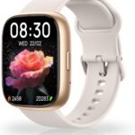 Smart Watch Built-in Alexa, Answer & Make Calls, 1.83" Fitness Watch IP68 Waterproof, Heart Rate, Sleep & Stress Monitor, Step Counter Smartwatch for Women Men, Compatible with Android iOS