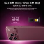 Huness 18 PM 16+1TB 7000mAh Battery 5G Unlocked Cell Phone (Burgundy Red) - Image 5
