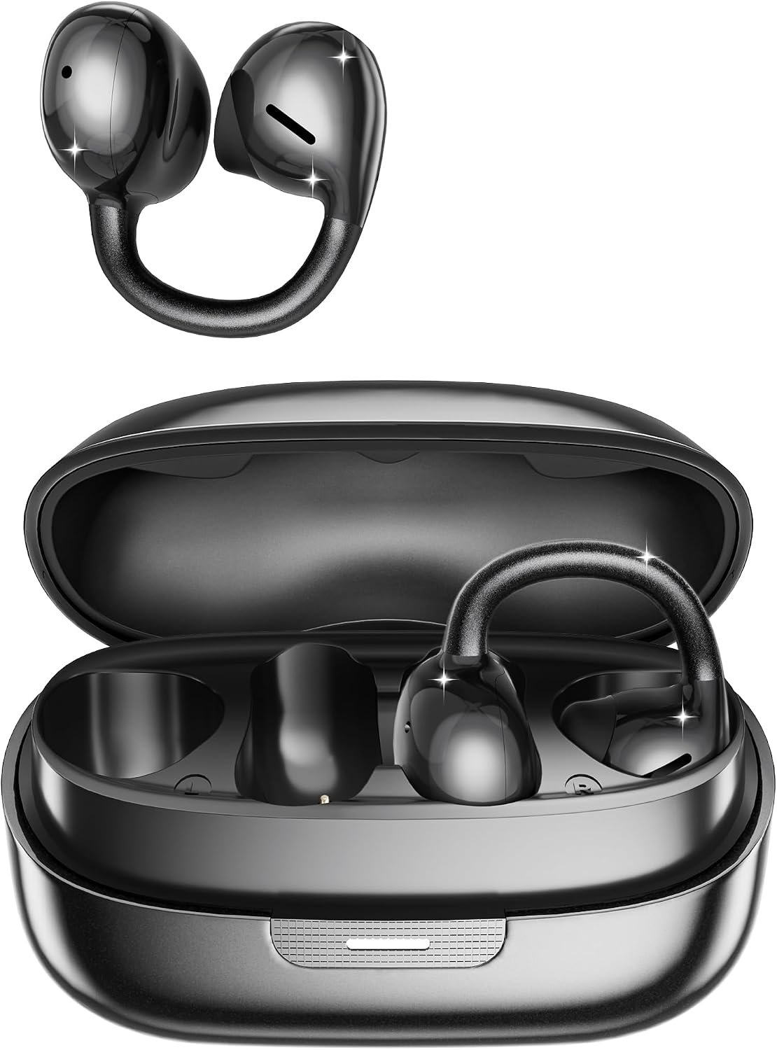 71EMBLpzTWL._AC_SL1500_.jpg Clip On Earbuds Wireless Bluetooth 6.0, Over Ear Earbuds with Hooks, 60H Playtime IPX7 Waterproof Earphones with Dual Mics, Ultra-Comfort Sports Earbuds for Running Gym Cycling Workout - Image 1