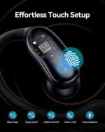 GNMN Active Noise Cancelling Ear Buds Wireless Earbuds 96hrs Playback Bluetooth Headphones Dual Battery Display Stereo Bass Earphones with Earhooks Microphone IPX7 Waterproof for Sports/Runing/Workout - Image 7