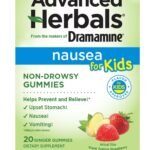 Advanced Herbals Kids Gummies by Dramamine, Non-Drowsy Nausea Relief, 20 Ct