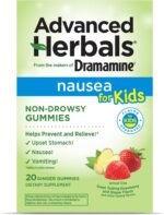 Advanced Herbals Kids Gummies by Dramamine, Non-Drowsy Nausea Relief, 20 Ct