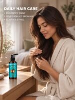 Moroccan Argan Hair Oil, Frizz Control for Damaged Hair Heat Protectant - Image 7