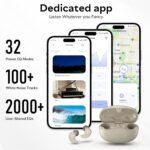 OHAYO A10 Sleep Earbuds Bluetooth 6.0 Noise Isolation Headphones for Side Sleepers No Touch Control Tiny Sleeping Ear Buds, White Noise APP（Gray） - Image 8