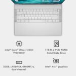 Dell XPS 14 Premium Laptop DA14250-14.5-inch Touch 3.2K OLED 48-120Hz Display, Intel Core Ultra 7 255H, Intel Arc Graphics, 32GB Memory, 1TB SSD, Backlit English Keyboard with Fingerprint Reader - Image 9