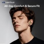 N-Lite 217 Wireless Earbuds, Immersive Stereo Sound, Bluetooth 6.0 in-Ear Headphones, Built-in Smart Noise Cancelling Mic for Clear Calls, Comfortable Fit, 32H Playtime, IPX6 Waterproof, Black - Image 2