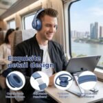 Uliptz Bluetooth Headphones Over Ear, Wireless HiFi Stereo Foldable Headset - Image 4