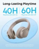 Soundcore by Anker Q20i Hybrid Active Noise Cancelling Headphones, Taupe - Image 5