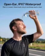 Clip On Earbuds Wireless Bluetooth 6.0, Over Ear Earbuds with Hooks, 60H Playtime IPX7 Waterproof Earphones with Dual Mics, Ultra-Comfort Sports Earbuds for Running Gym Cycling Workout - Image 7