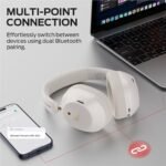 Monster Persona 6th ANC Active Noise Cancelling Headphones, Bluetooth Headphones Over Ear with Bluetooth 6.0, 60H Playtime, HiFi Stereo Audio, 3 EQ Modes, Wireless Headphones for Work Travel, White - Image 7