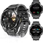ANYWISE W1 LITE Smart Watches for Men, 1.43''AMOLED Mens Smart Watch for Android/iOS, 5ATM Waterproof Fitness, 170+ Sports Modes, Answer/Make Calls/12 Days Battery/Heart Rate/Sleep Monitor