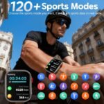 Smart Watch for Men & Women, 1.88" HD Screen, 120+ Sports Modes Black - Image 2