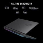 ASUS ROG Strix G16 (2026) Gaming Laptop, 16” ROG Nebula HDR 2.5K 240Hz/3ms, Intel Core Ultra 9 290HX Plus, NVIDIA GeForce RTX 5080, 32GB DDR5, 1TB PCIe Gen4 SSD, Wi-Fi 7, Win11 Home, G615LW-AB96 - Image 7