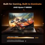 2026 Flagship 15.6" Gaming Laptop | AMD Ryzen 7 6800H | 24GB DDR5 RAM | 512GB NVMe SSD | 8C/16T Up to 4.7GHz | Wins 11 Pro | Backlit Keyboard Fingerprint | Lightweight 3.5lb | 2-Year Warranty - Image 4