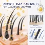Hair Growth Serum, Biotin & Rice Water & Caffeine, Hair Growth Spray for Men & Women, Hair Oils for Hair Growth - Hair Thinning, Hair Regrowth, Fuller Hair, Enriched with Seven Herbal Extracts - Image 8